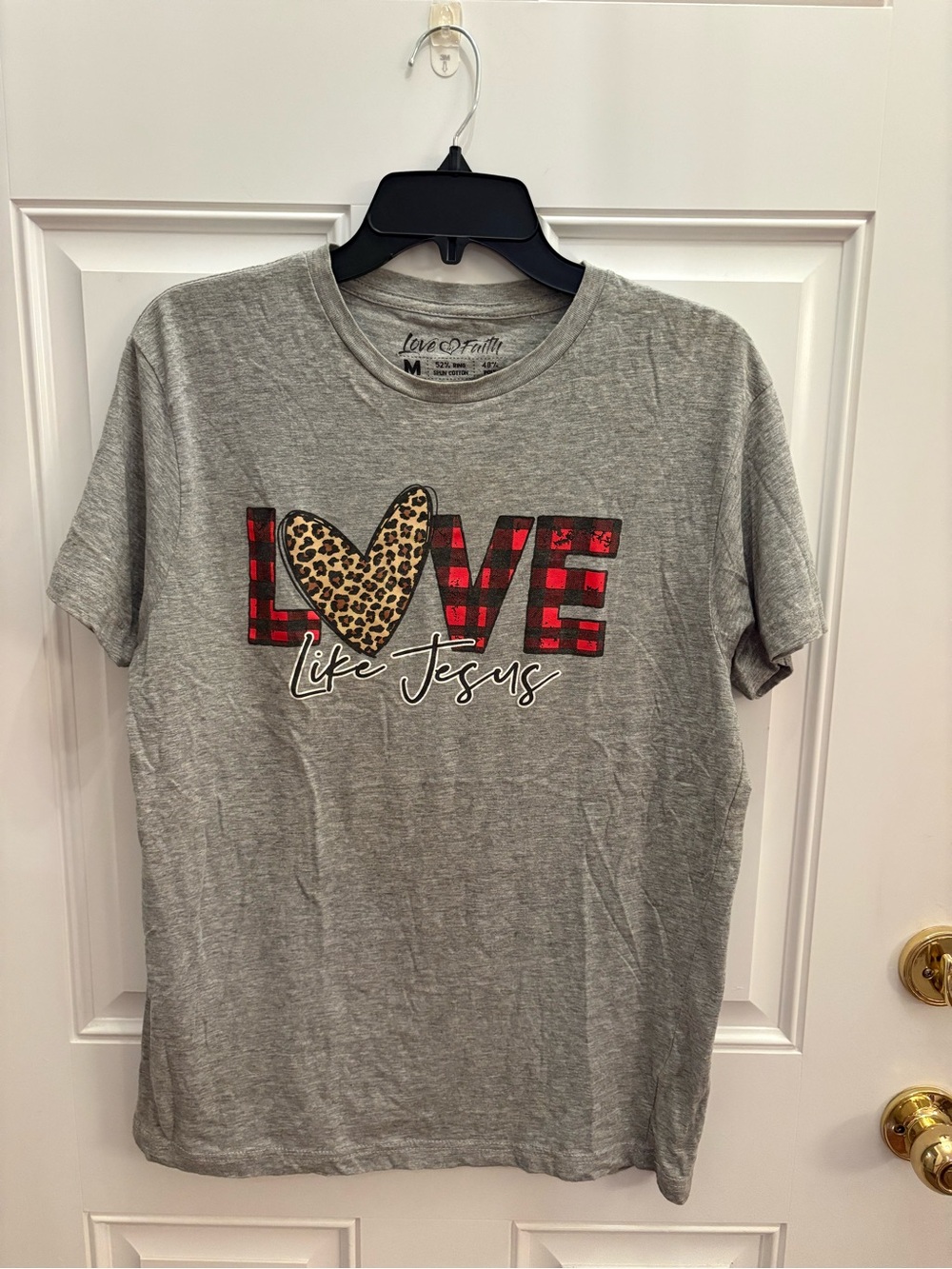 Love Like Jesus Graphic Tee - Gray by